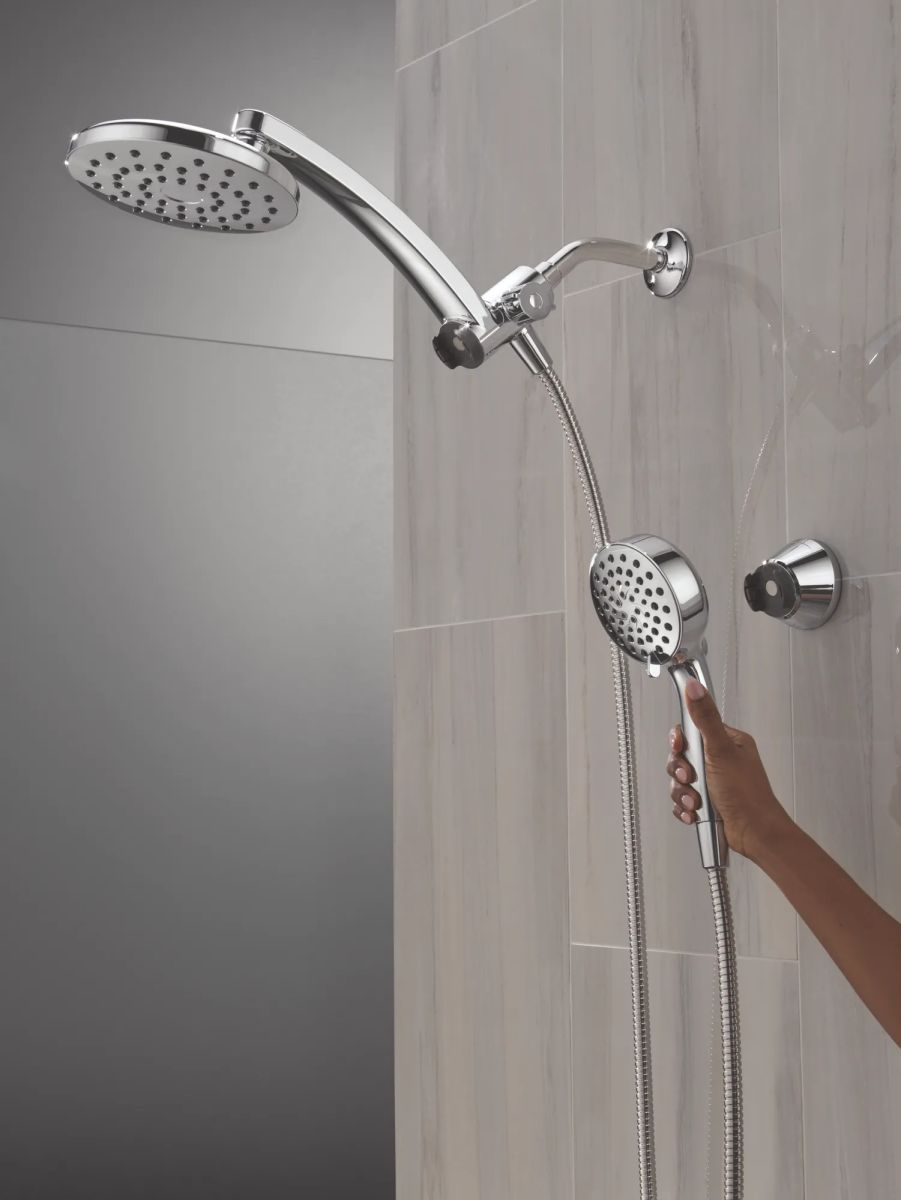 DELTA Universal Showering Components PivotPro 3-in-1 Combination Shower — Chrome