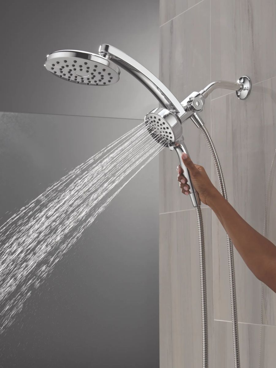 DELTA Universal Showering Components PivotPro 3-in-1 Combination Shower — Chrome