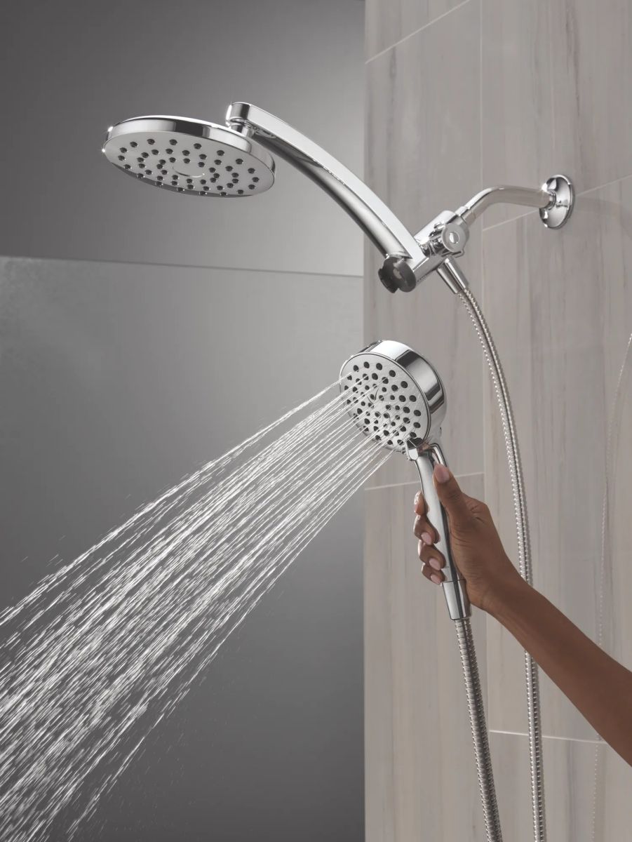 DELTA Universal Showering Components PivotPro 3-in-1 Combination Shower — Chrome
