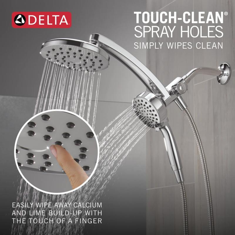 DELTA Universal Showering Components PivotPro 3-in-1 Combination Shower — Chrome
