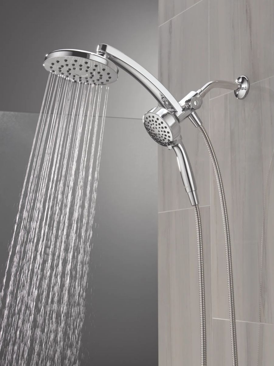 DELTA Universal Showering Components PivotPro 3-in-1 Combination Shower — Chrome