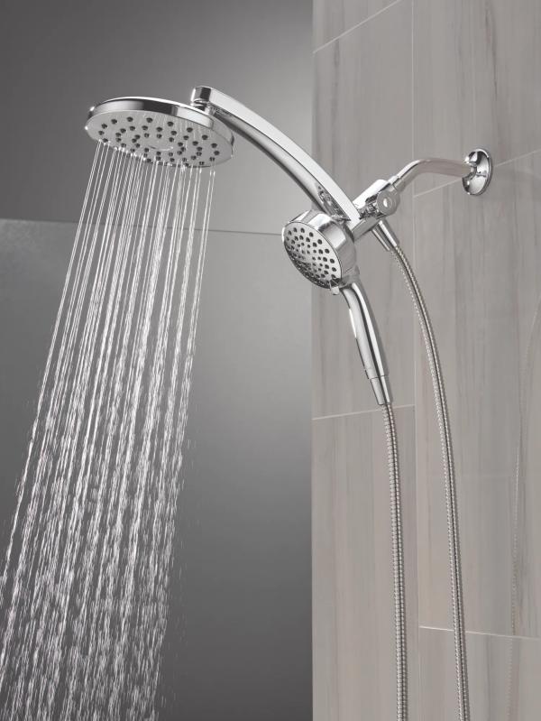 DELTA Universal Showering Components PivotPro 3-in-1 Combination Shower — Chrome