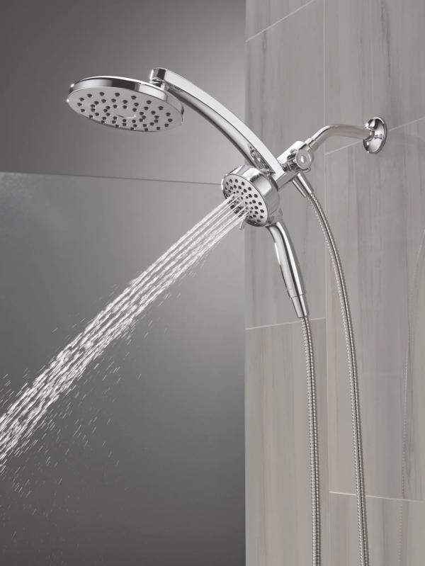 DELTA Universal Showering Components PivotPro 3-in-1 Combination Shower — Chrome
