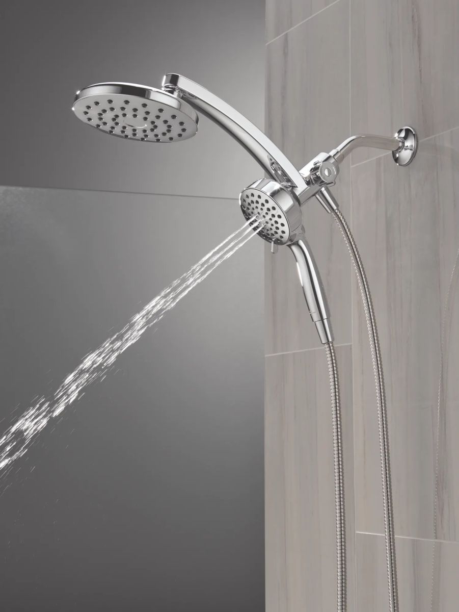 DELTA Universal Showering Components PivotPro 3-in-1 Combination Shower — Chrome