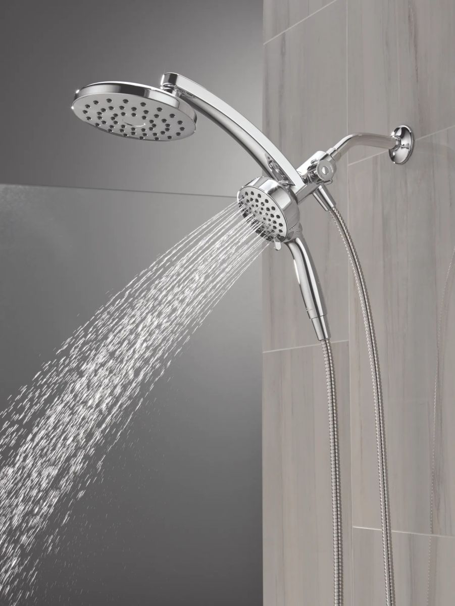 DELTA Universal Showering Components PivotPro 3-in-1 Combination Shower — Chrome
