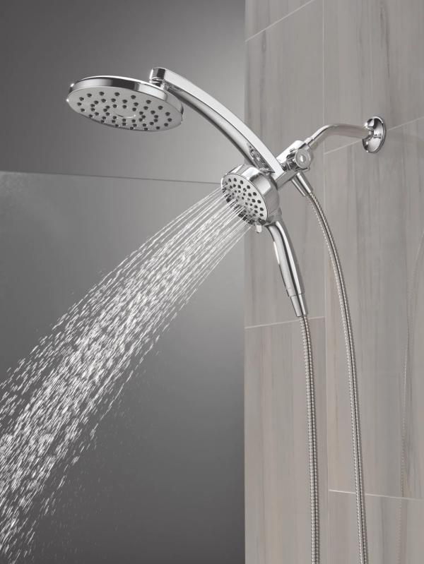 DELTA Universal Showering Components PivotPro 3-in-1 Combination Shower — Chrome