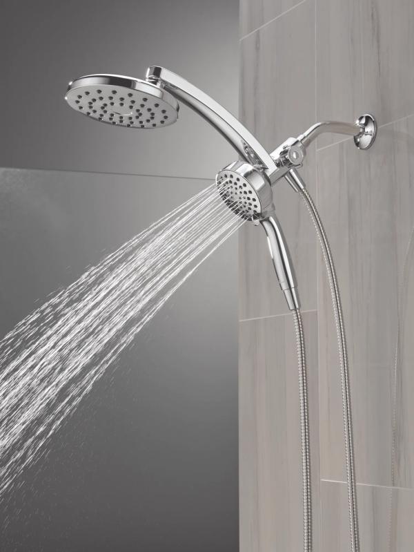 DELTA Universal Showering Components PivotPro 3-in-1 Combination Shower — Chrome