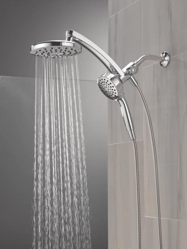DELTA Universal Showering Components PivotPro 3-in-1 Combination Shower — Chrome