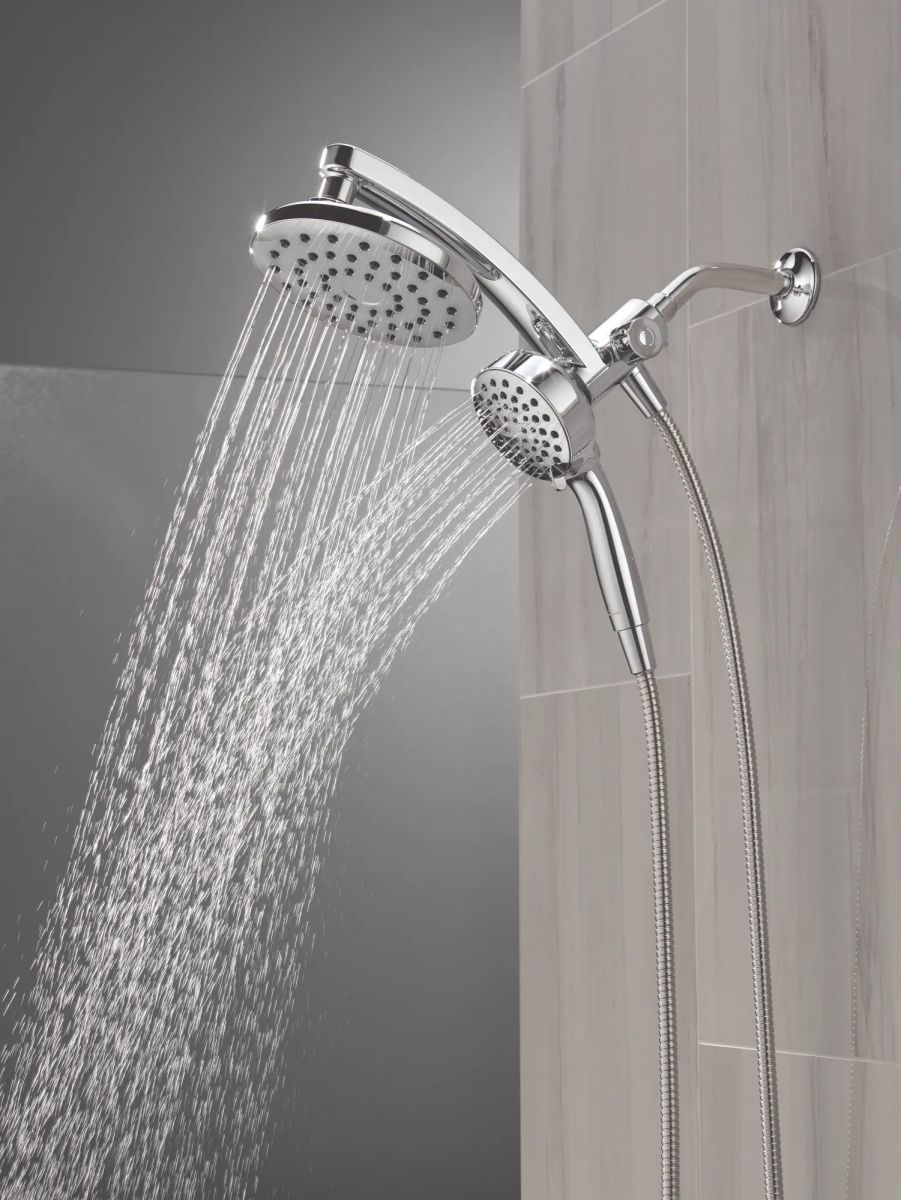 DELTA Universal Showering Components PivotPro 3-in-1 Combination Shower — Chrome