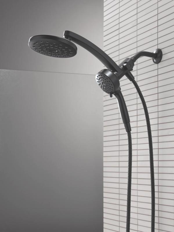 DELTA Universal Showering Components PivotPro 3-in-1 Combination Shower — Matte Black