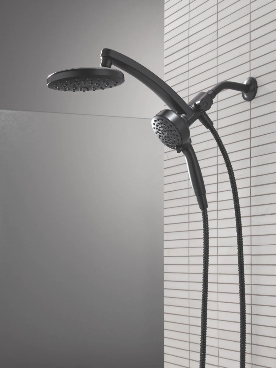 DELTA Universal Showering Components PivotPro 3-in-1 Combination Shower — Matte Black