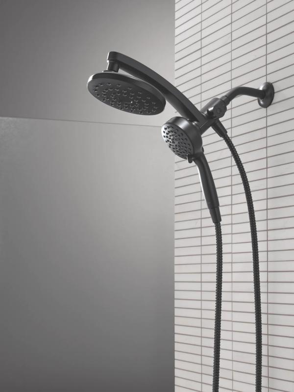 DELTA Universal Showering Components PivotPro 3-in-1 Combination Shower — Matte Black