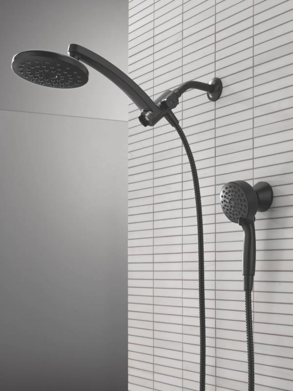 DELTA Universal Showering Components PivotPro 3-in-1 Combination Shower — Matte Black