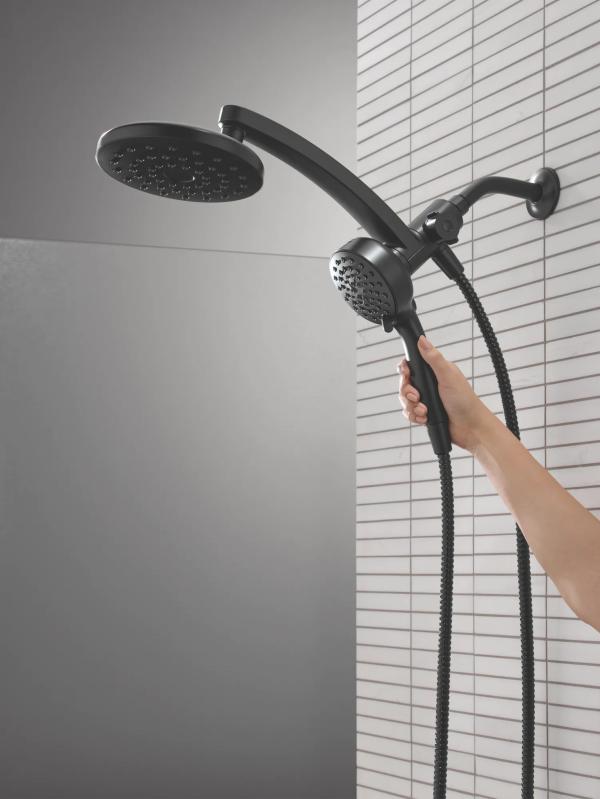 DELTA Universal Showering Components PivotPro 3-in-1 Combination Shower — Matte Black