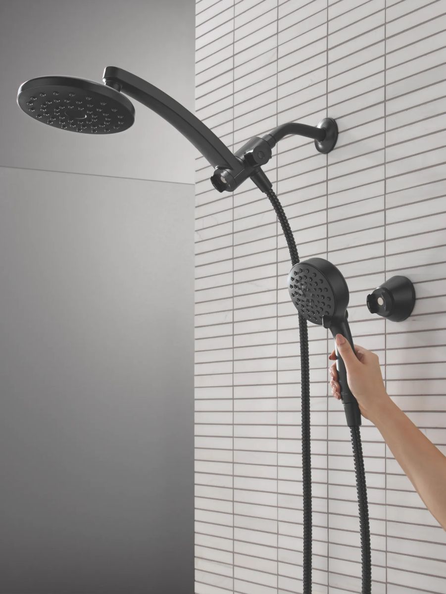 DELTA Universal Showering Components PivotPro 3-in-1 Combination Shower — Matte Black