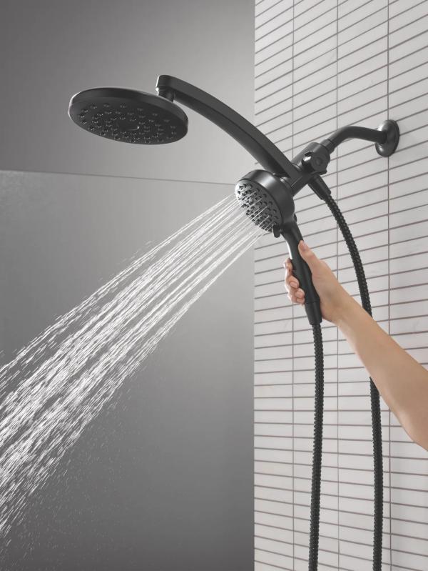 DELTA Universal Showering Components PivotPro 3-in-1 Combination Shower — Matte Black