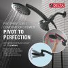 DELTA Universal Showering Components PivotPro 3-in-1 Combination Shower — Matte Black