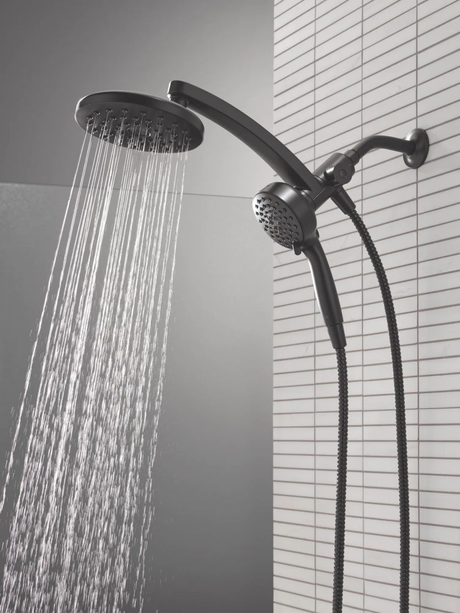 DELTA Universal Showering Components PivotPro 3-in-1 Combination Shower — Matte Black