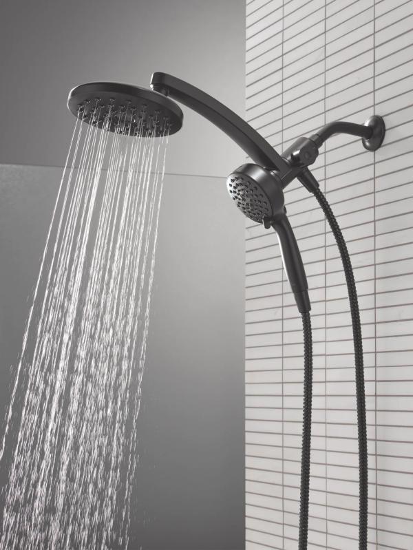 DELTA Universal Showering Components PivotPro 3-in-1 Combination Shower — Matte Black
