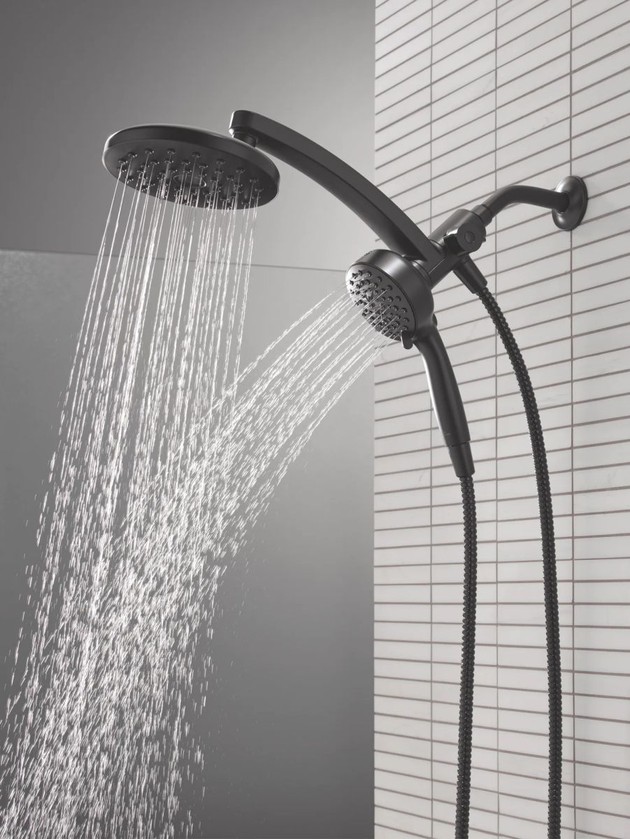 DELTA Universal Showering Components PivotPro 3-in-1 Combination Shower — Matte Black
