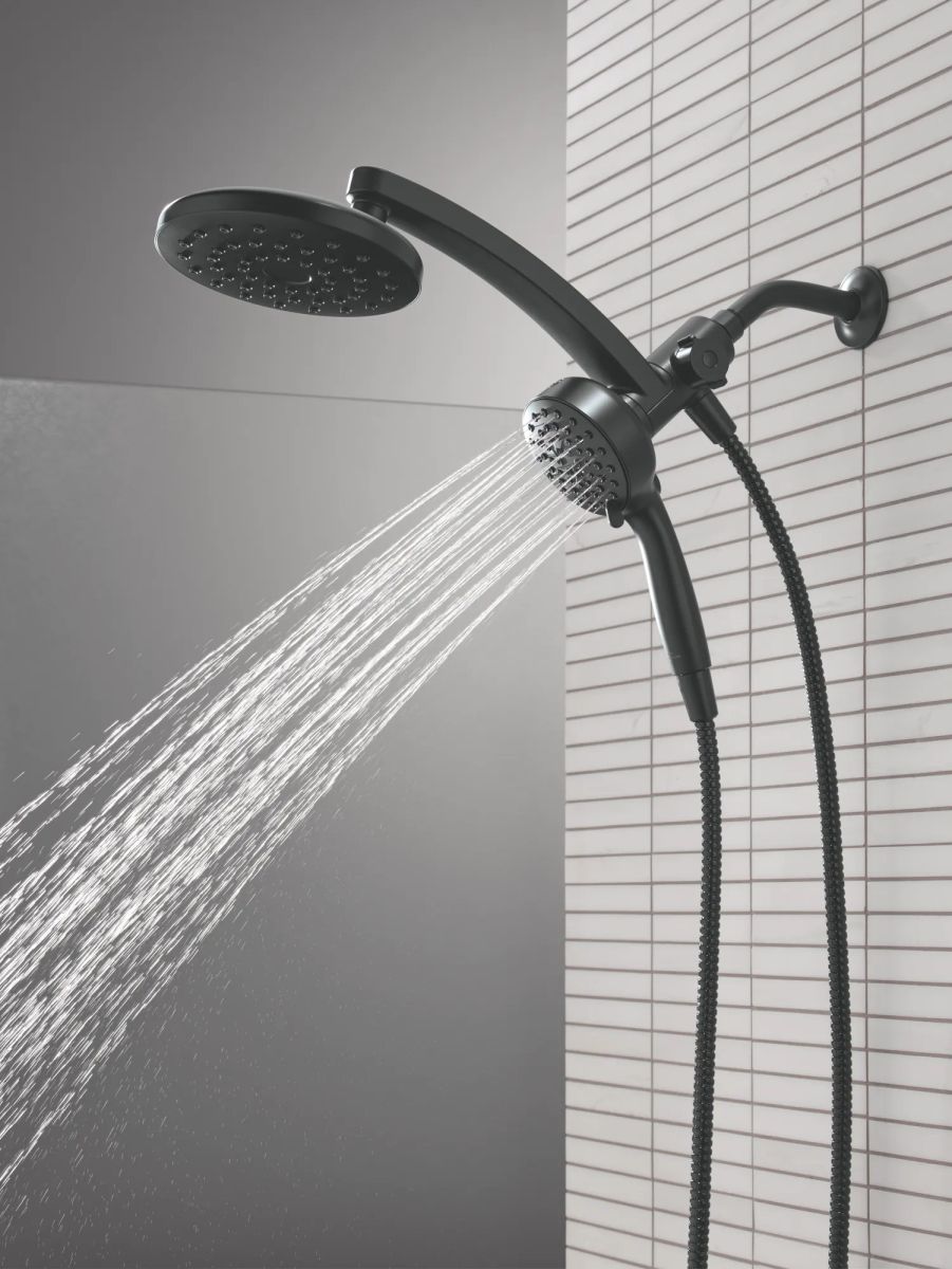 DELTA Universal Showering Components PivotPro 3-in-1 Combination Shower — Matte Black