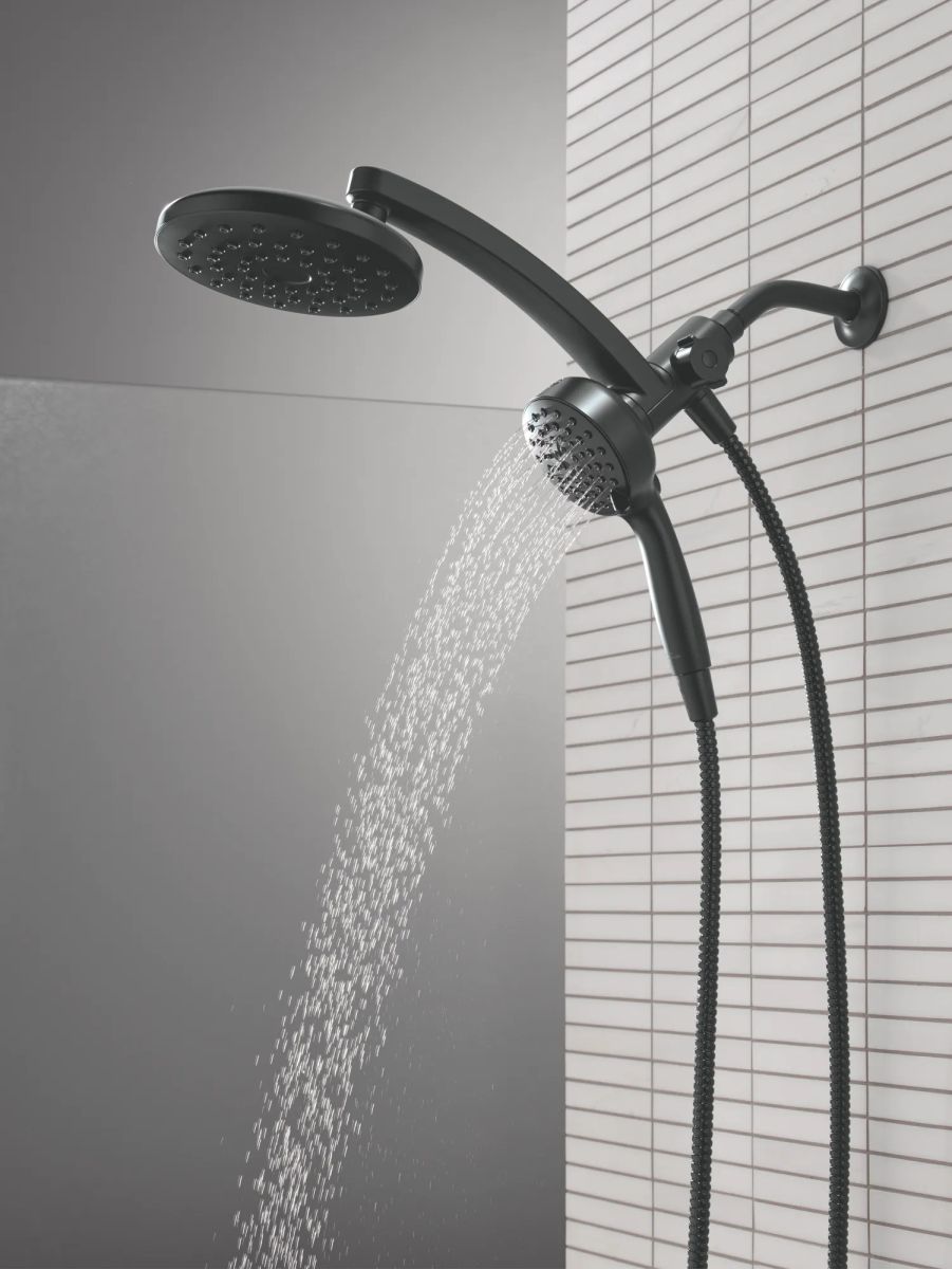 DELTA Universal Showering Components PivotPro 3-in-1 Combination Shower — Matte Black