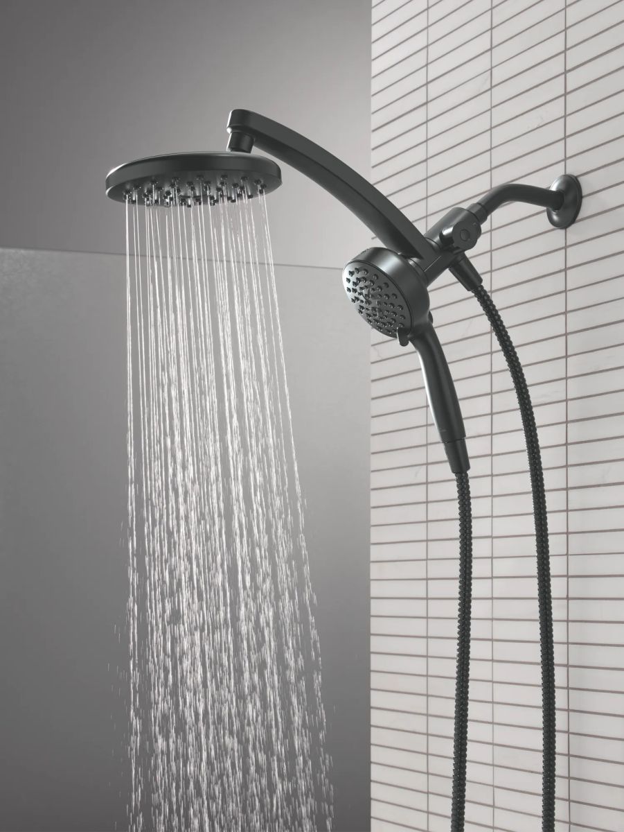 DELTA Universal Showering Components PivotPro 3-in-1 Combination Shower — Matte Black