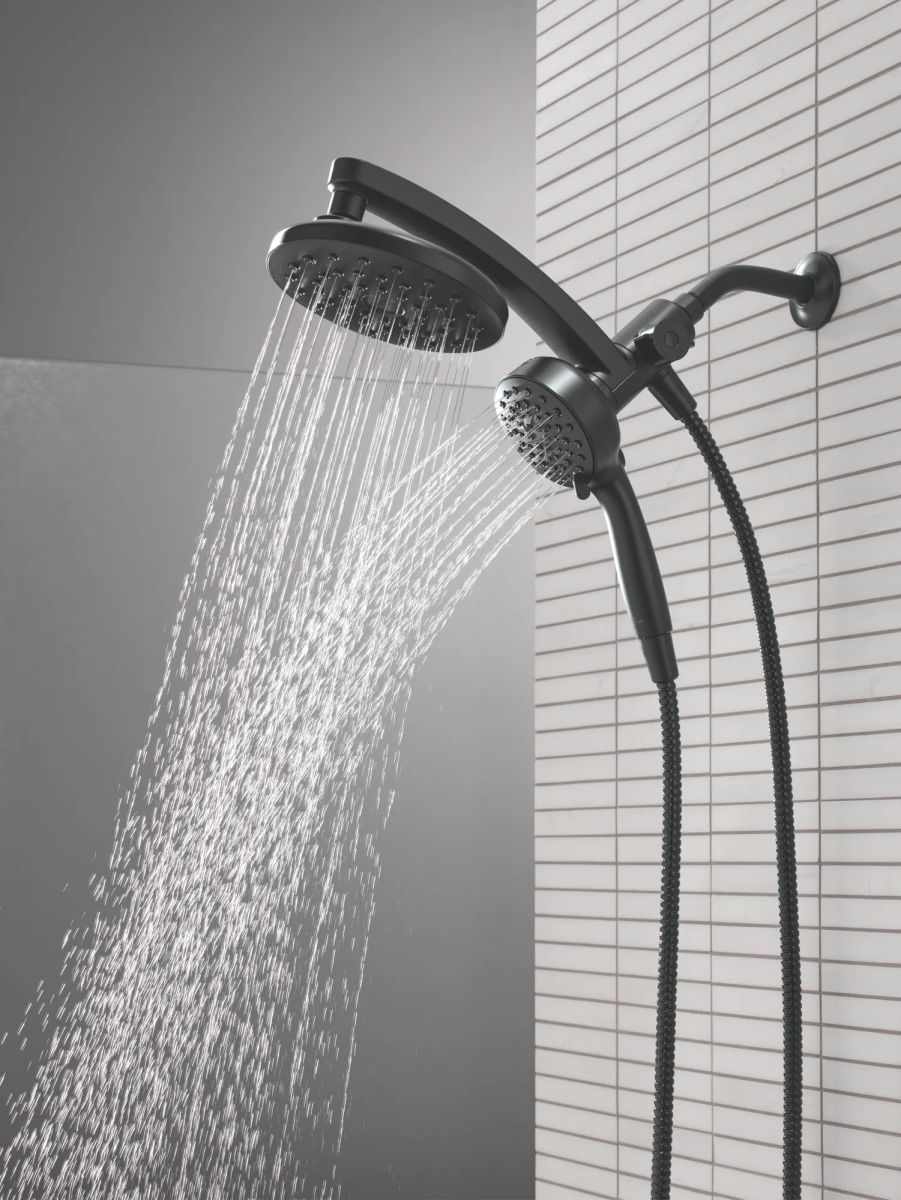 DELTA Universal Showering Components PivotPro 3-in-1 Combination Shower — Matte Black