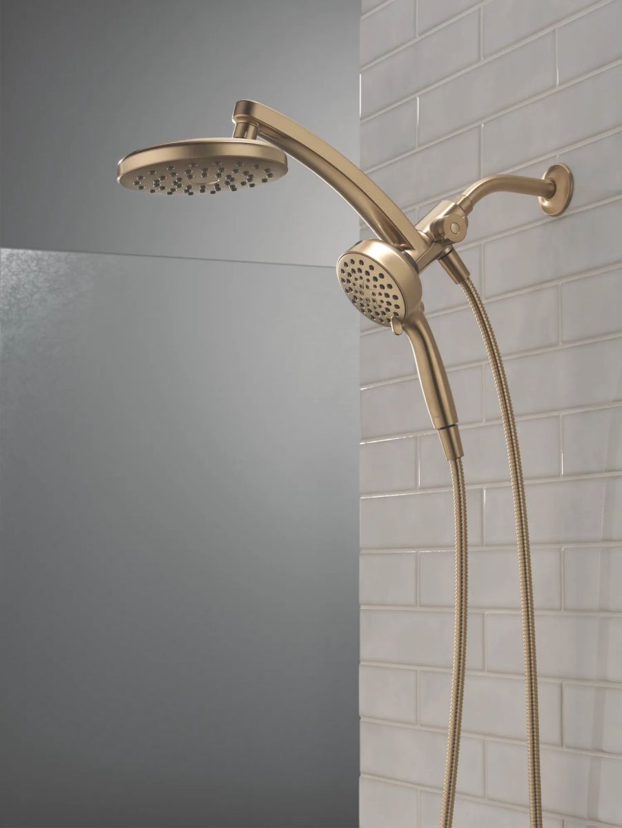 DELTA Universal Showering Components PivotPro 3-in-1 Combination Shower — Champagne Bronze