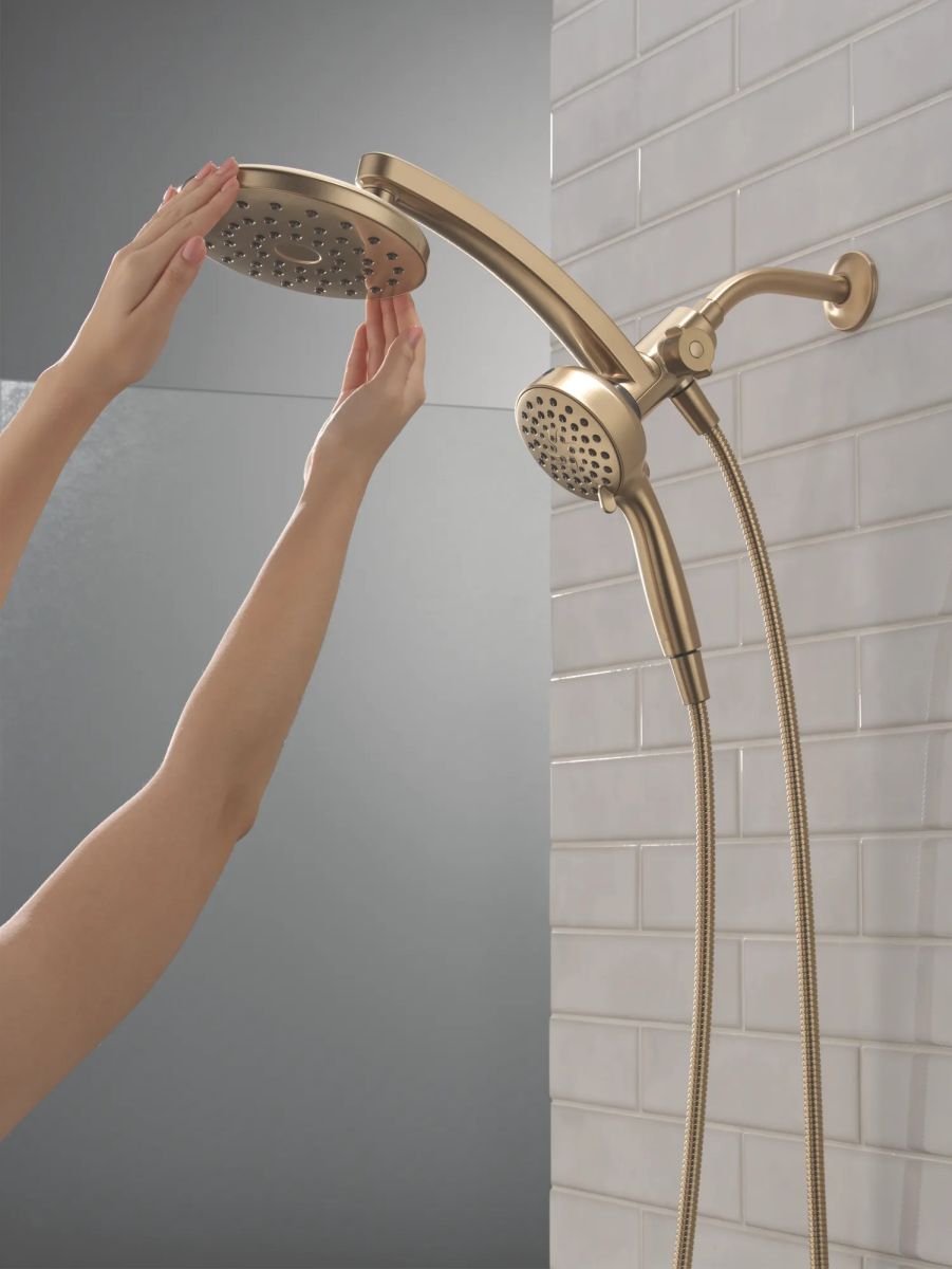 DELTA Universal Showering Components PivotPro 3-in-1 Combination Shower — Champagne Bronze