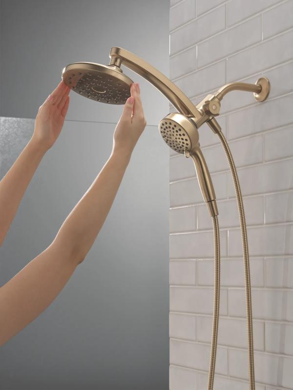DELTA Universal Showering Components PivotPro 3-in-1 Combination Shower — Champagne Bronze