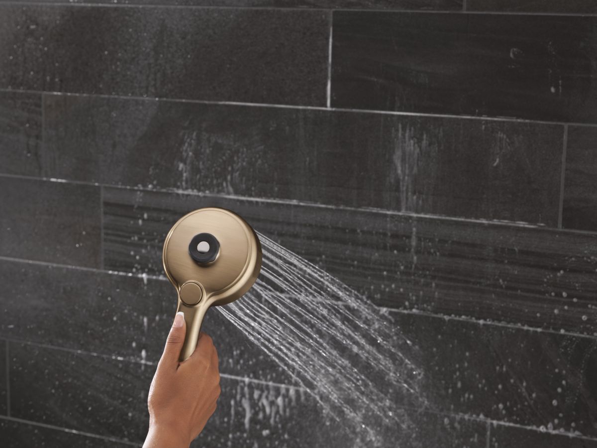 DELTA Universal Showering Components PivotPro 3-in-1 Combination Shower — Champagne Bronze