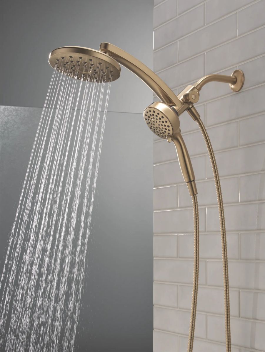 DELTA Universal Showering Components PivotPro 3-in-1 Combination Shower — Champagne Bronze