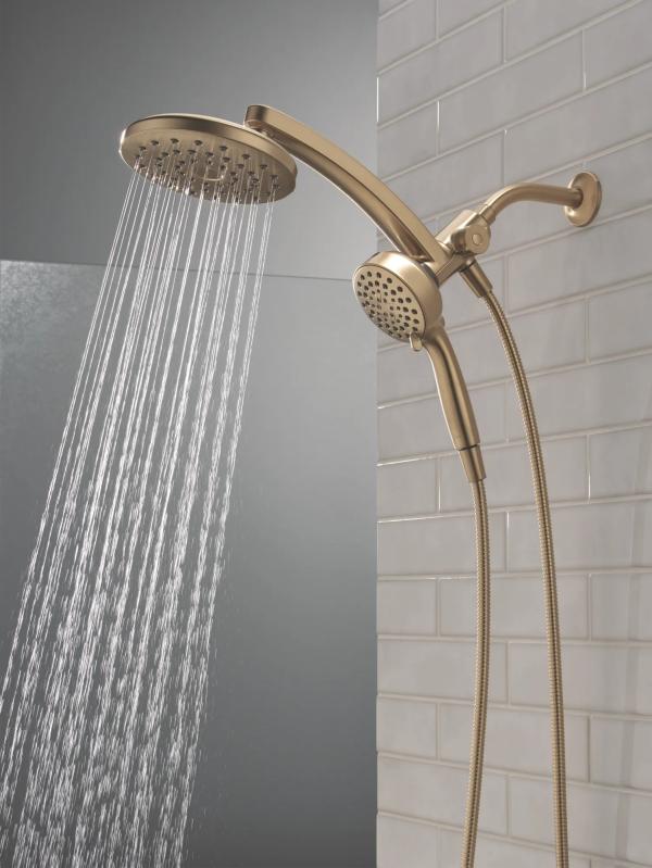 DELTA Universal Showering Components PivotPro 3-in-1 Combination Shower — Champagne Bronze