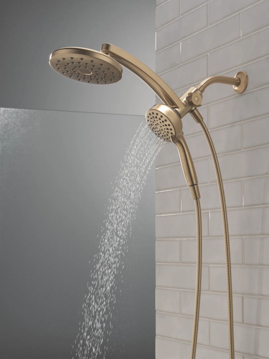 DELTA Universal Showering Components PivotPro 3-in-1 Combination Shower — Champagne Bronze