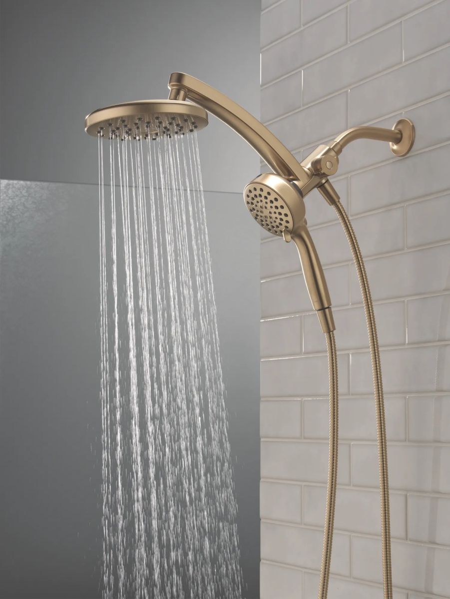 DELTA Universal Showering Components PivotPro 3-in-1 Combination Shower — Champagne Bronze