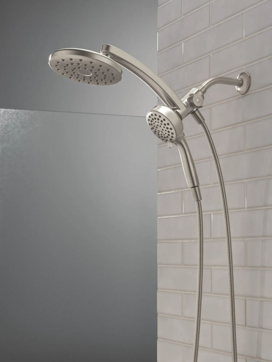 DELTA Universal Showering Components PivotPro 3-in-1 Combination Shower — Spotshield Brushed Nickel