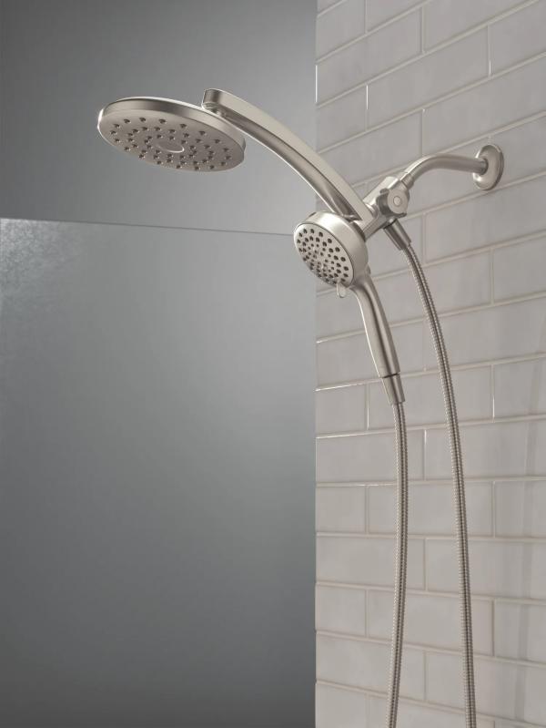 DELTA Universal Showering Components PivotPro 3-in-1 Combination Shower — Spotshield Brushed Nickel