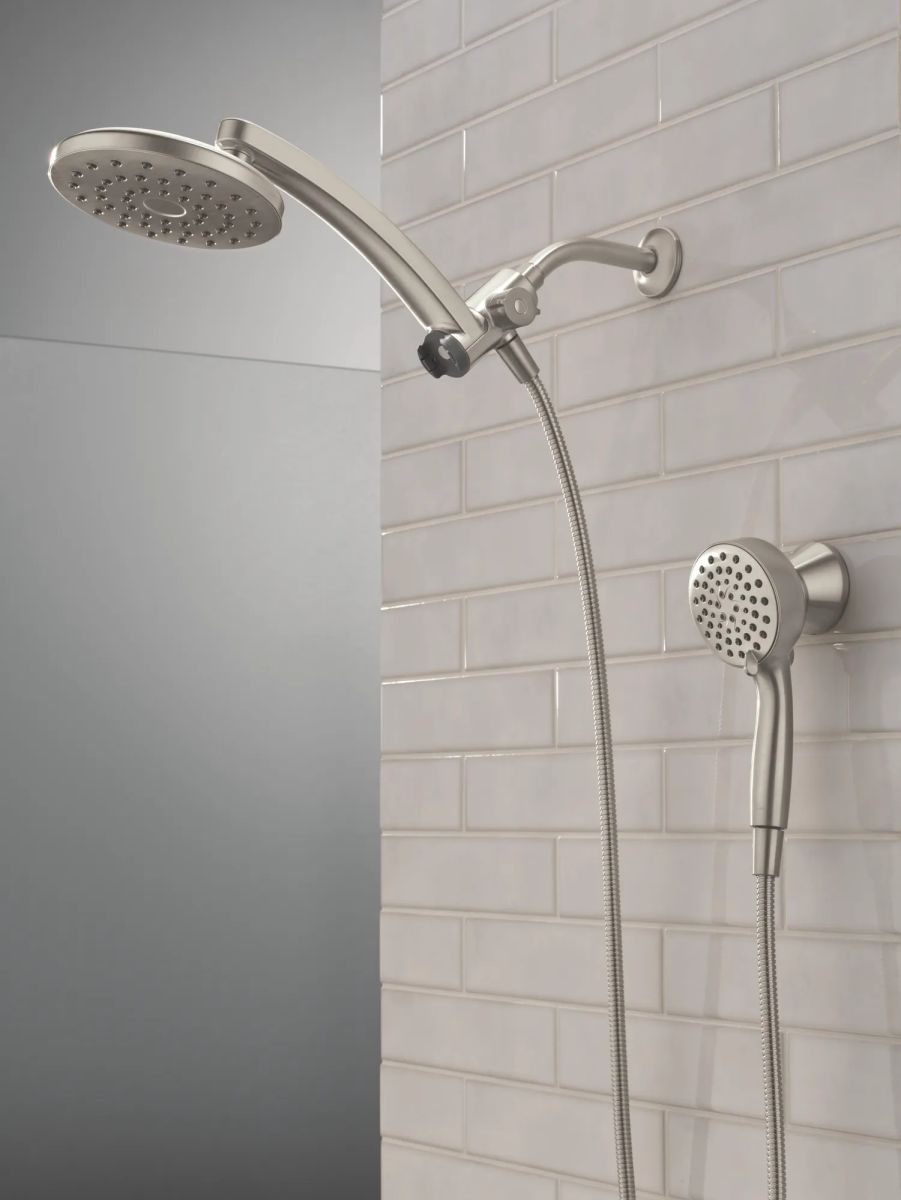 DELTA Universal Showering Components PivotPro 3-in-1 Combination Shower — Spotshield Brushed Nickel