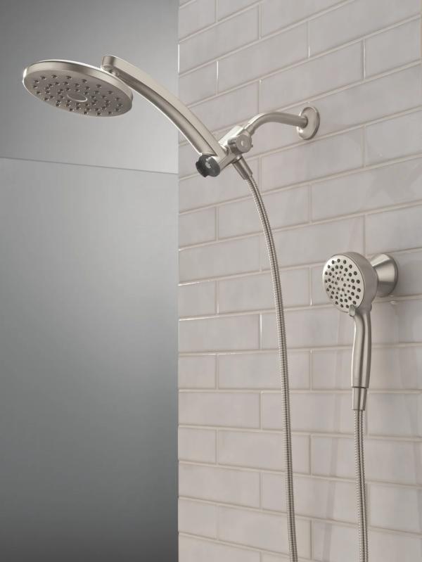 DELTA Universal Showering Components PivotPro 3-in-1 Combination Shower — Spotshield Brushed Nickel