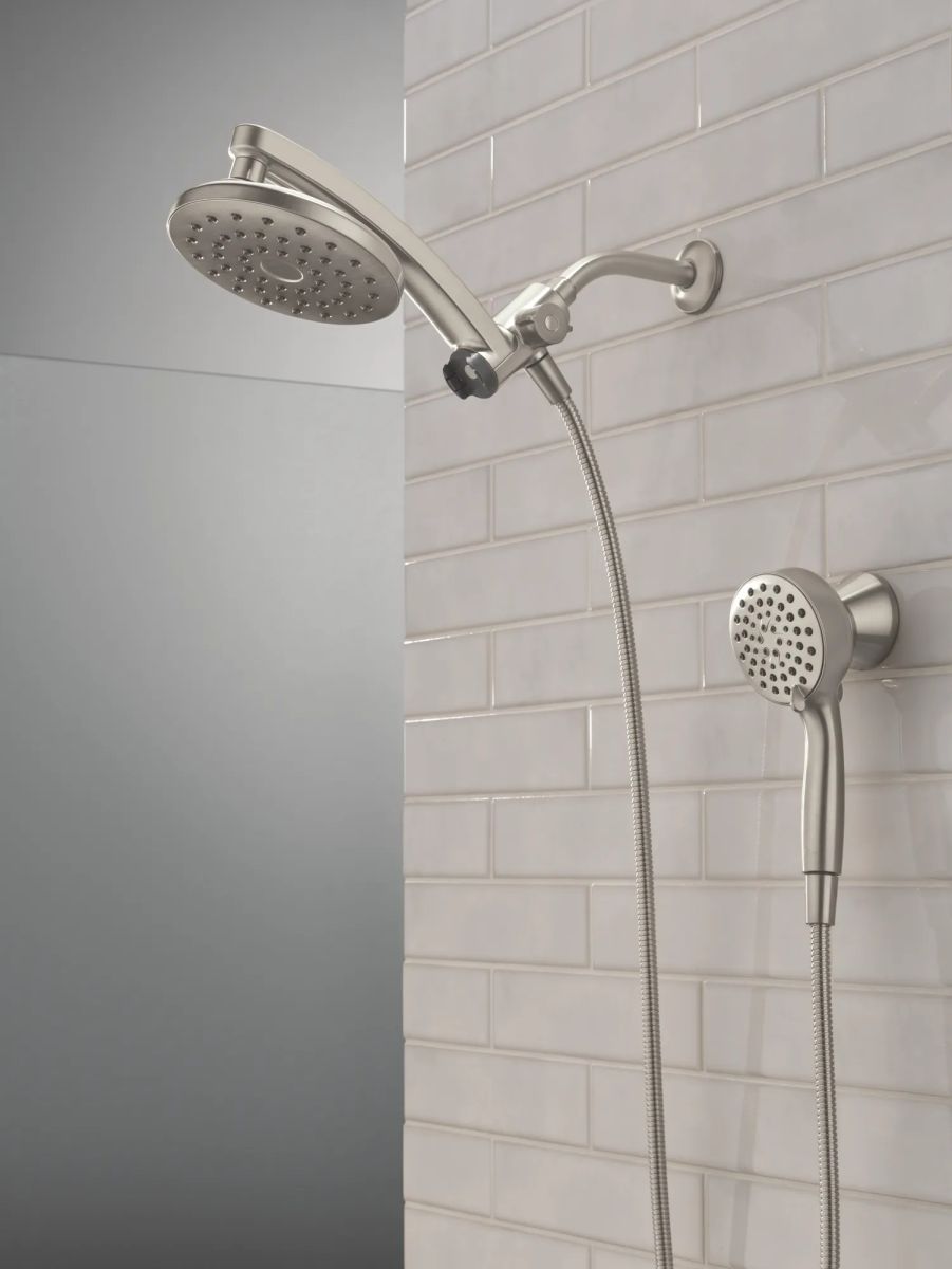 DELTA Universal Showering Components PivotPro 3-in-1 Combination Shower — Spotshield Brushed Nickel