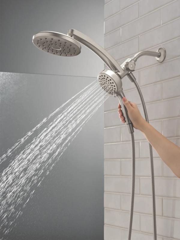 DELTA Universal Showering Components PivotPro 3-in-1 Combination Shower — Spotshield Brushed Nickel