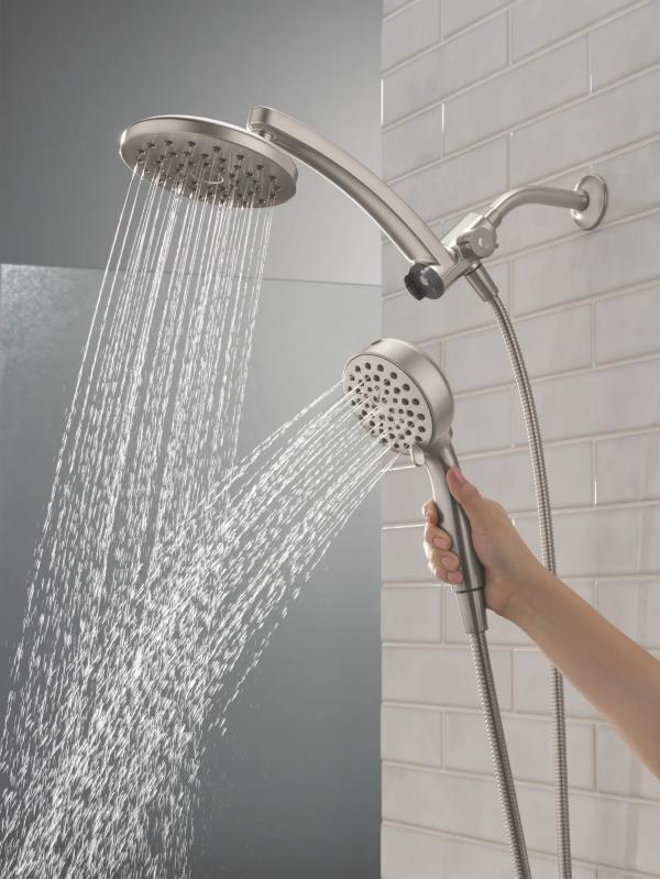 DELTA Universal Showering Components PivotPro 3-in-1 Combination Shower — Spotshield Brushed Nickel