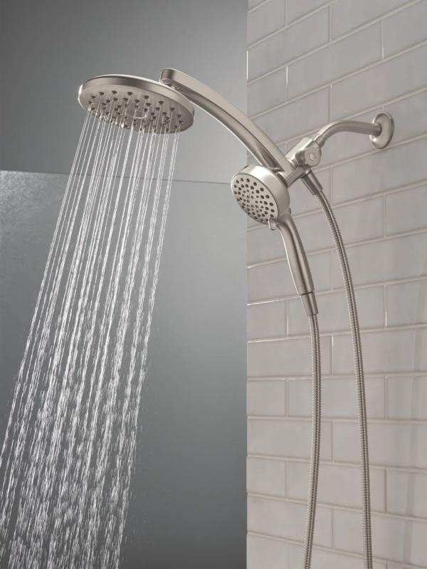 DELTA Universal Showering Components PivotPro 3-in-1 Combination Shower — Spotshield Brushed Nickel