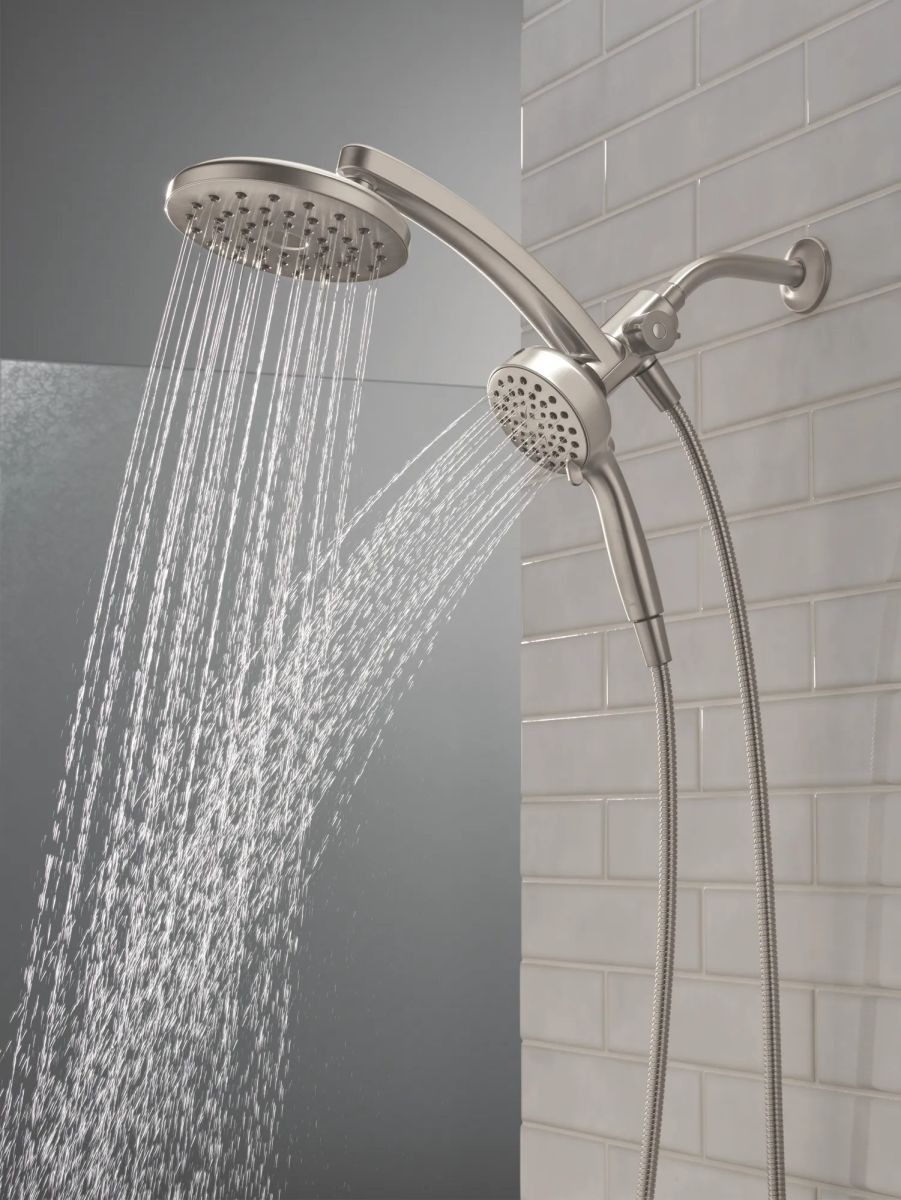 DELTA Universal Showering Components PivotPro 3-in-1 Combination Shower — Spotshield Brushed Nickel