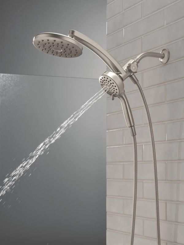 DELTA Universal Showering Components PivotPro 3-in-1 Combination Shower — Spotshield Brushed Nickel