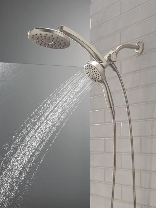 DELTA Universal Showering Components PivotPro 3-in-1 Combination Shower — Spotshield Brushed Nickel
