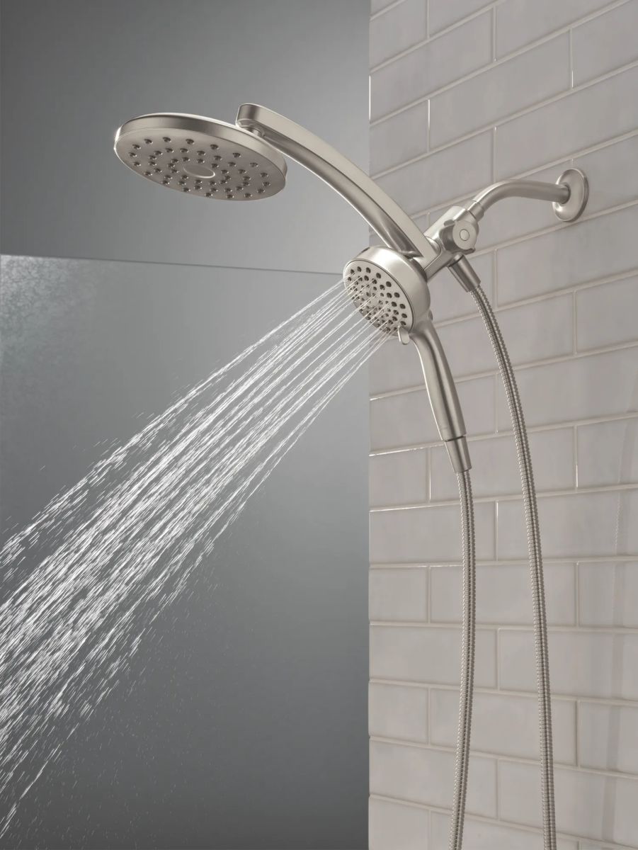 DELTA Universal Showering Components PivotPro 3-in-1 Combination Shower — Spotshield Brushed Nickel