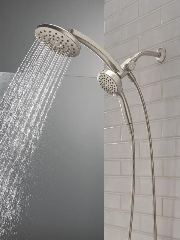 DELTA Universal Showering Components PivotPro 3-in-1 Combination Shower — Spotshield Brushed Nickel