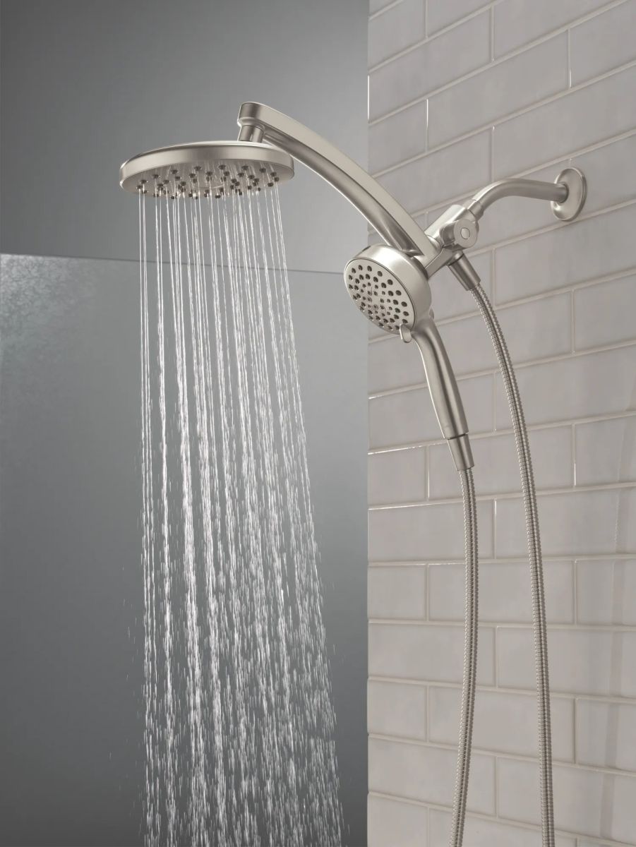 DELTA Universal Showering Components PivotPro 3-in-1 Combination Shower — Spotshield Brushed Nickel
